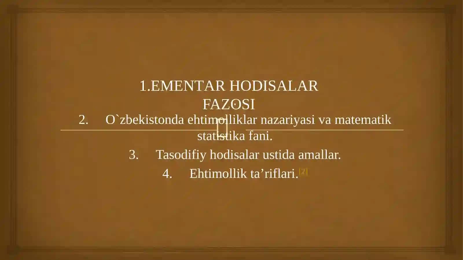 ELEMENTAHODISALAR FAZOSI 2