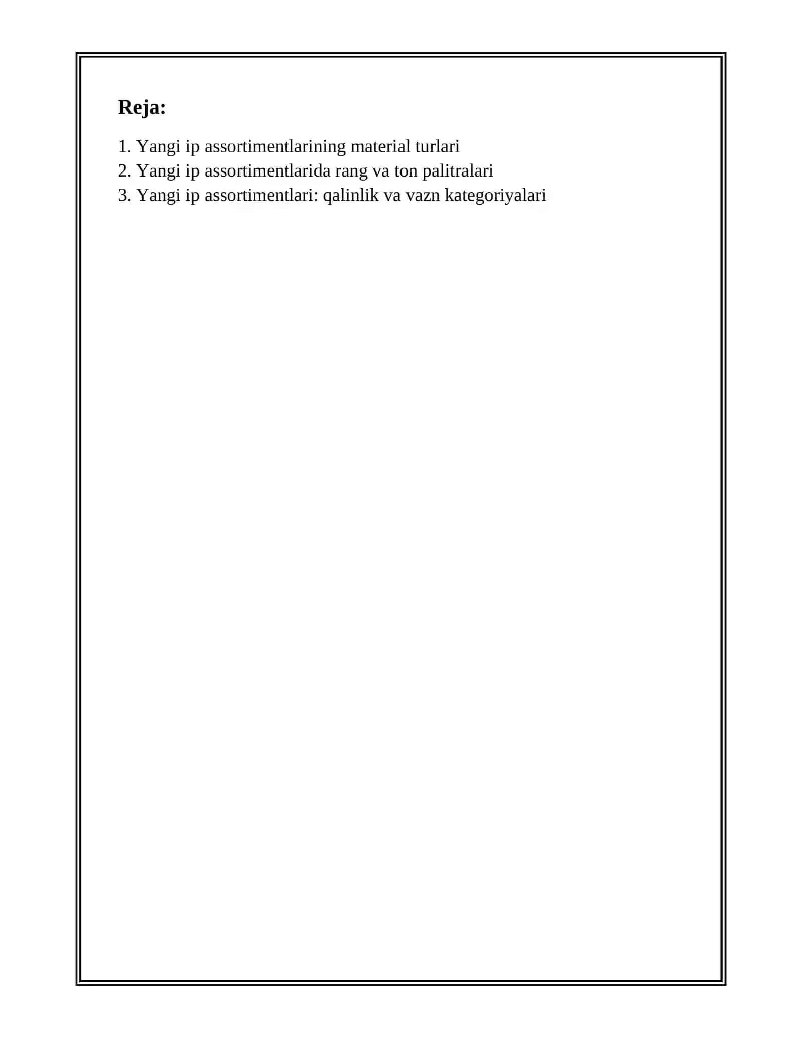 YANGI IP ASSORTIMENTLARI 2