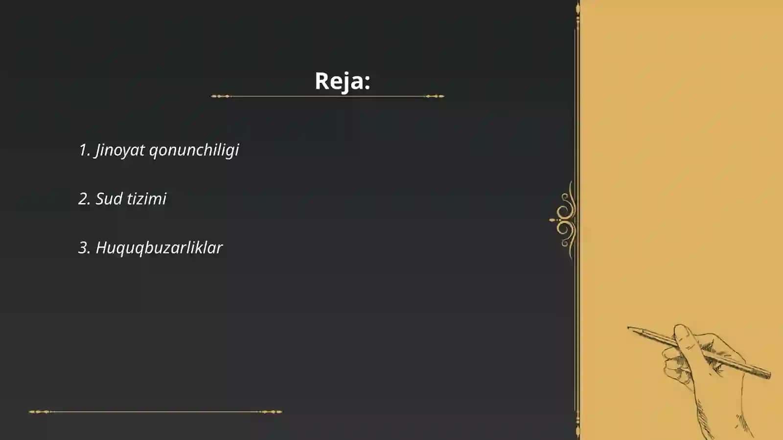 Jinoyat qonunchiligi 2