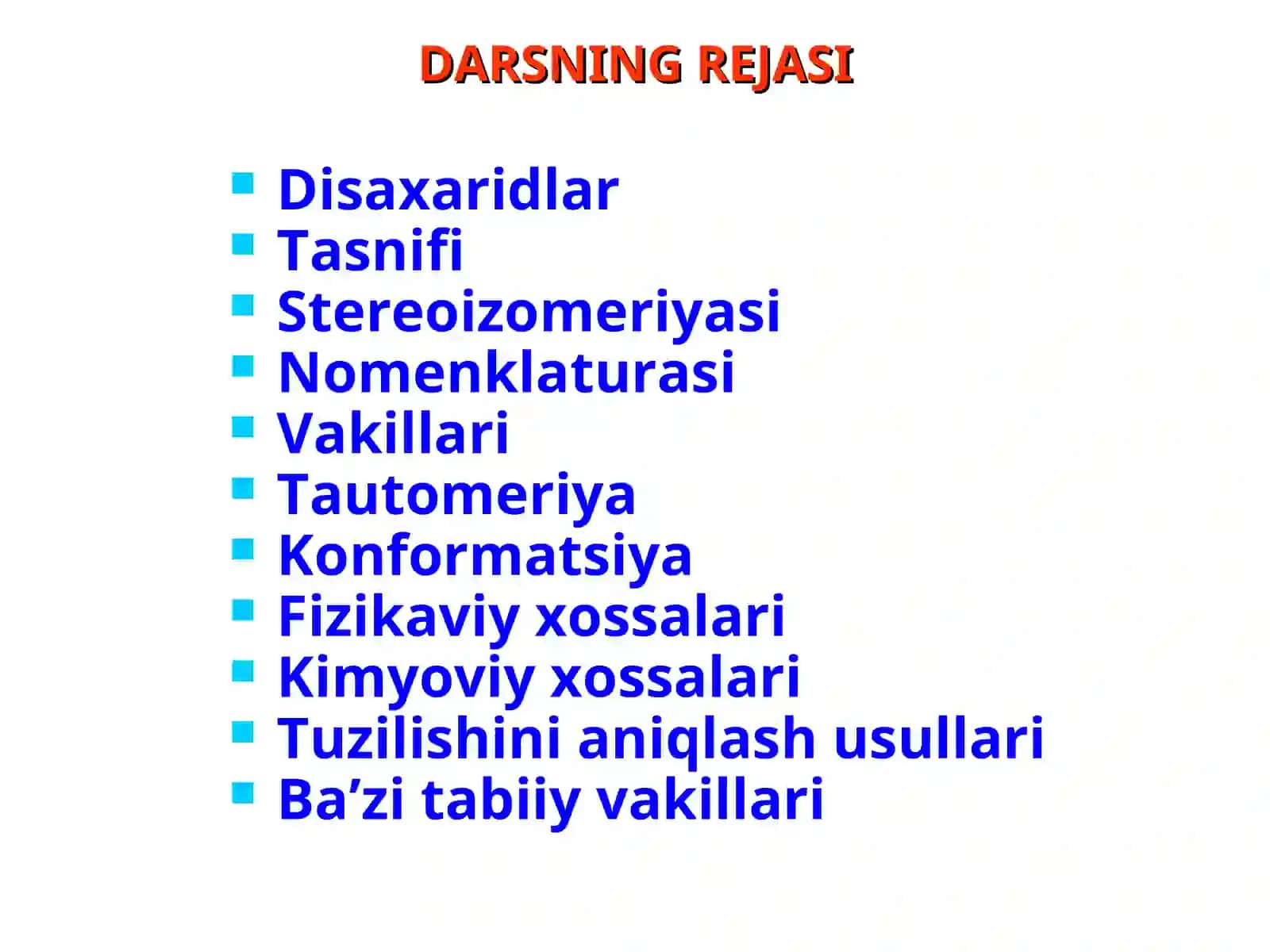 OLIGOSAXARIDLAR 2