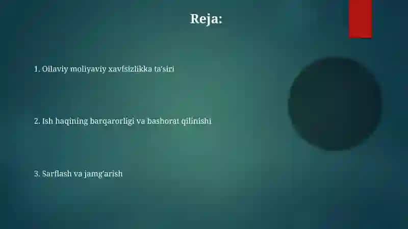 Aholi daromadlarini oshirishda oylik ish haqining o'rni 2