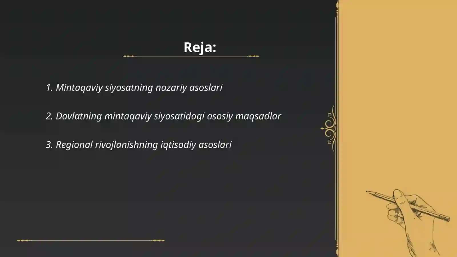 Mintaqaviy siyosatning nazariy asoslari 2