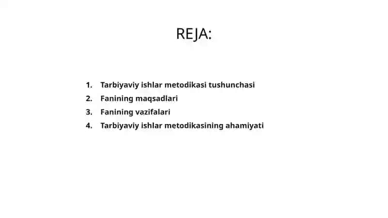 Tarbiyaviy ishlar metodikasi 2