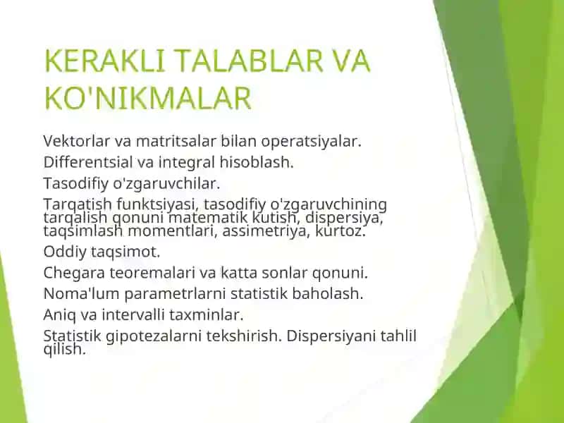 BOZOR HAJMINI ANIQLASHDA EKONOMETRIK MODELLARDAN FOYDALANISH 2
