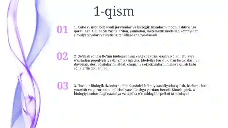 Biologik Sistema Modellari 2