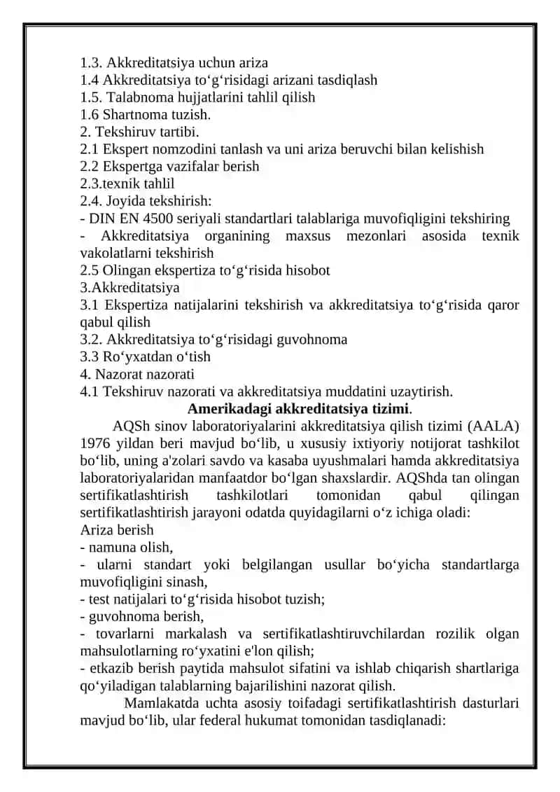 Germaniyada akkreditatsiya tizimi 2