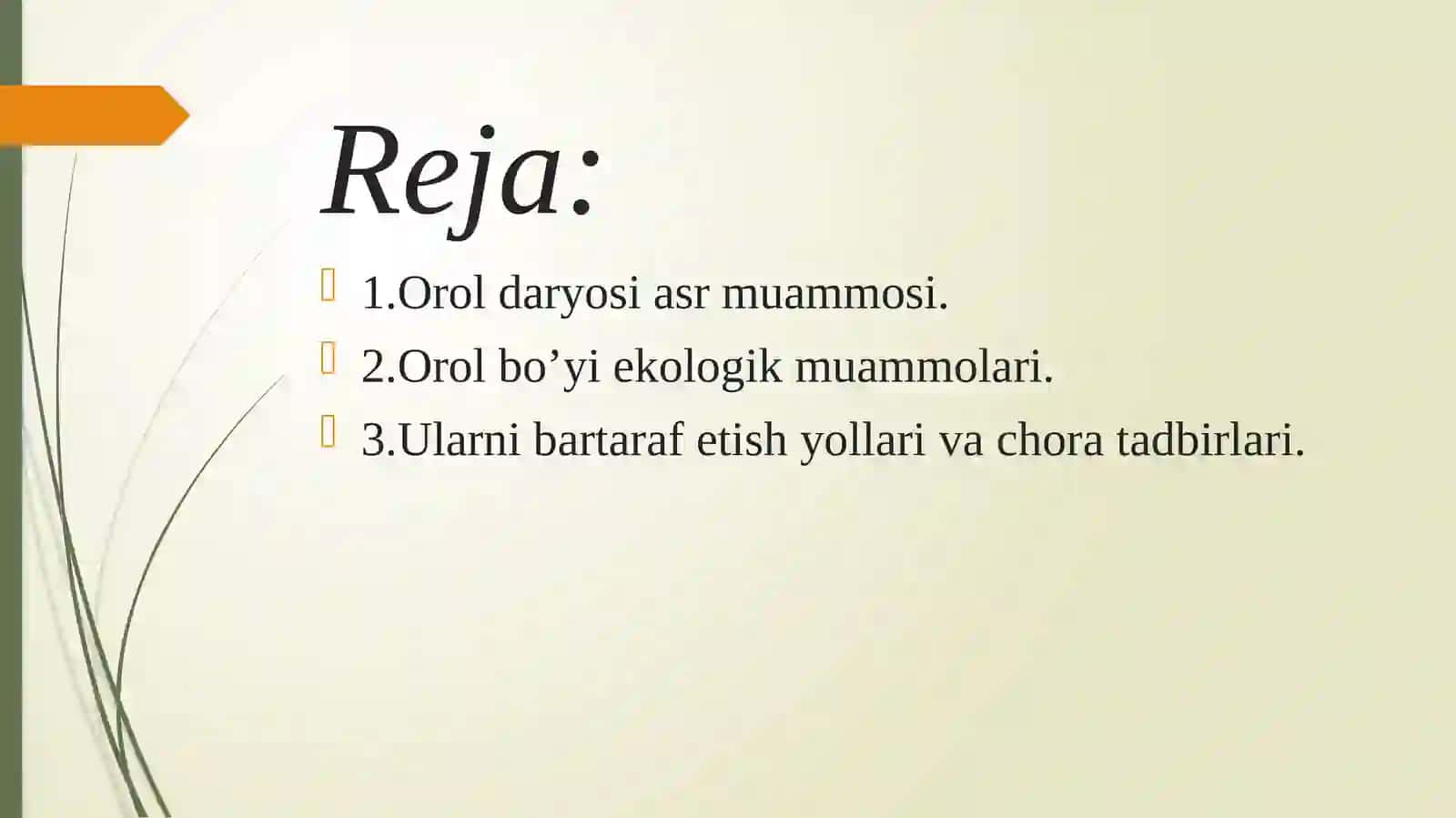 Orol bo’yi hududining ekologi-meliorativ holoati 2