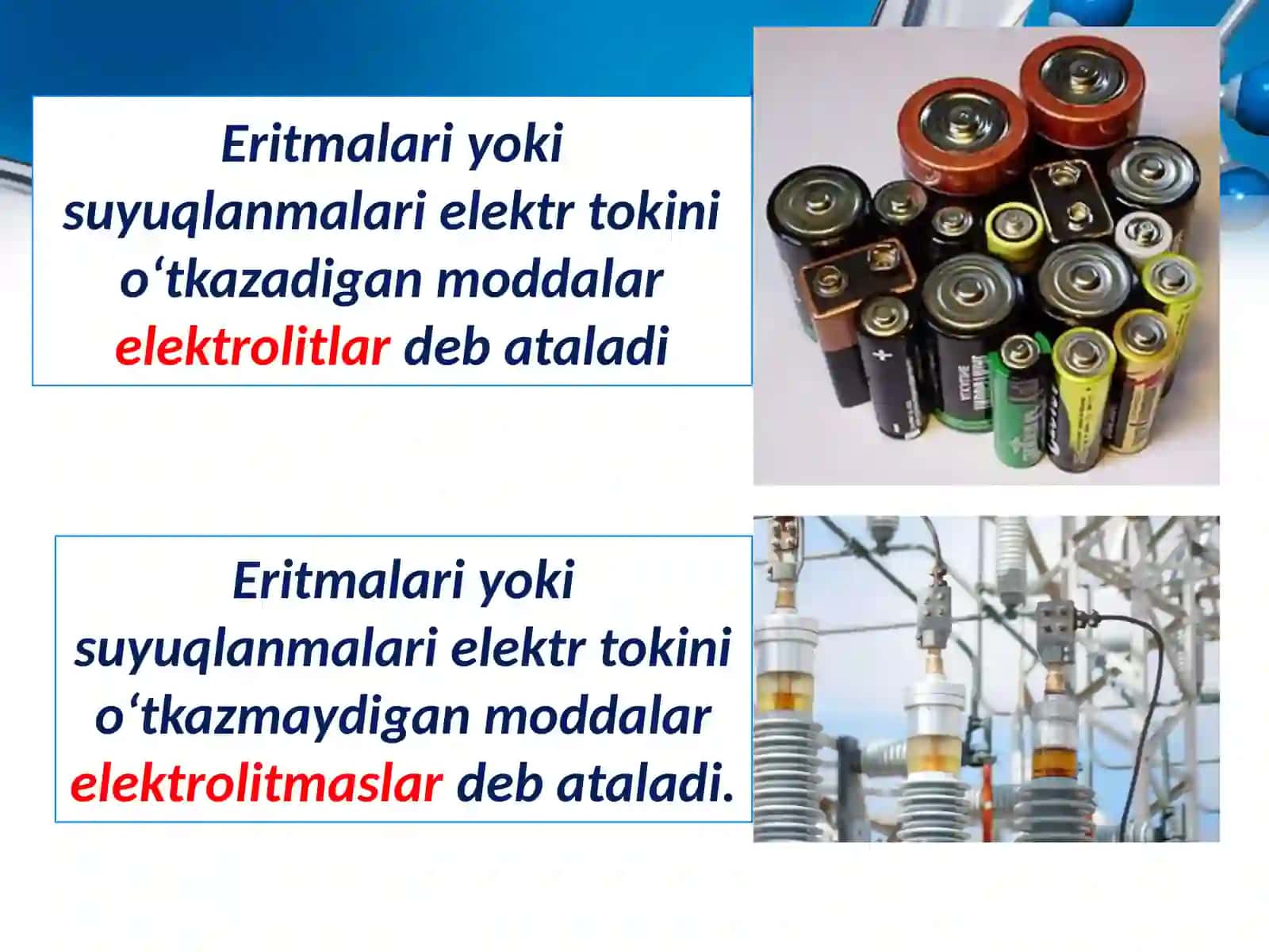 Elektrolitik dissotsiatsiyalanish nazariyasi 2