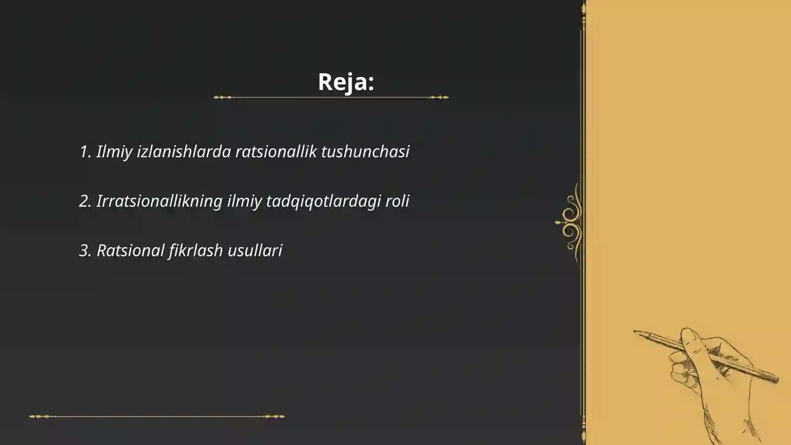 Ilmiy tadqiqotlarda ratsionallik va irratsionallik 2