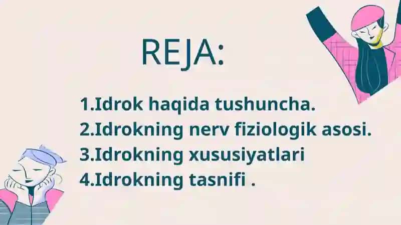 Idrok haqida tushuncha 2