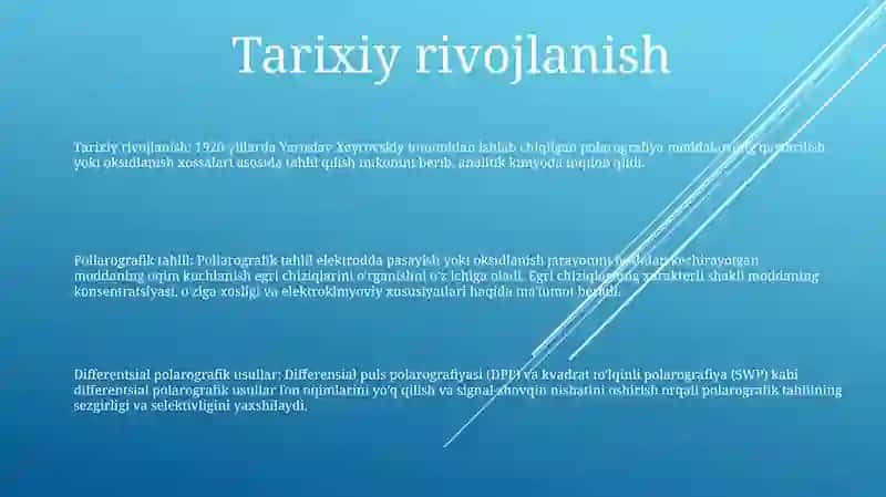 Poliarografik Analiz Va Differensial Polyarografik Usullar 2