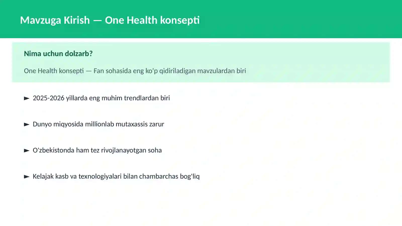 One Health konsepti 2