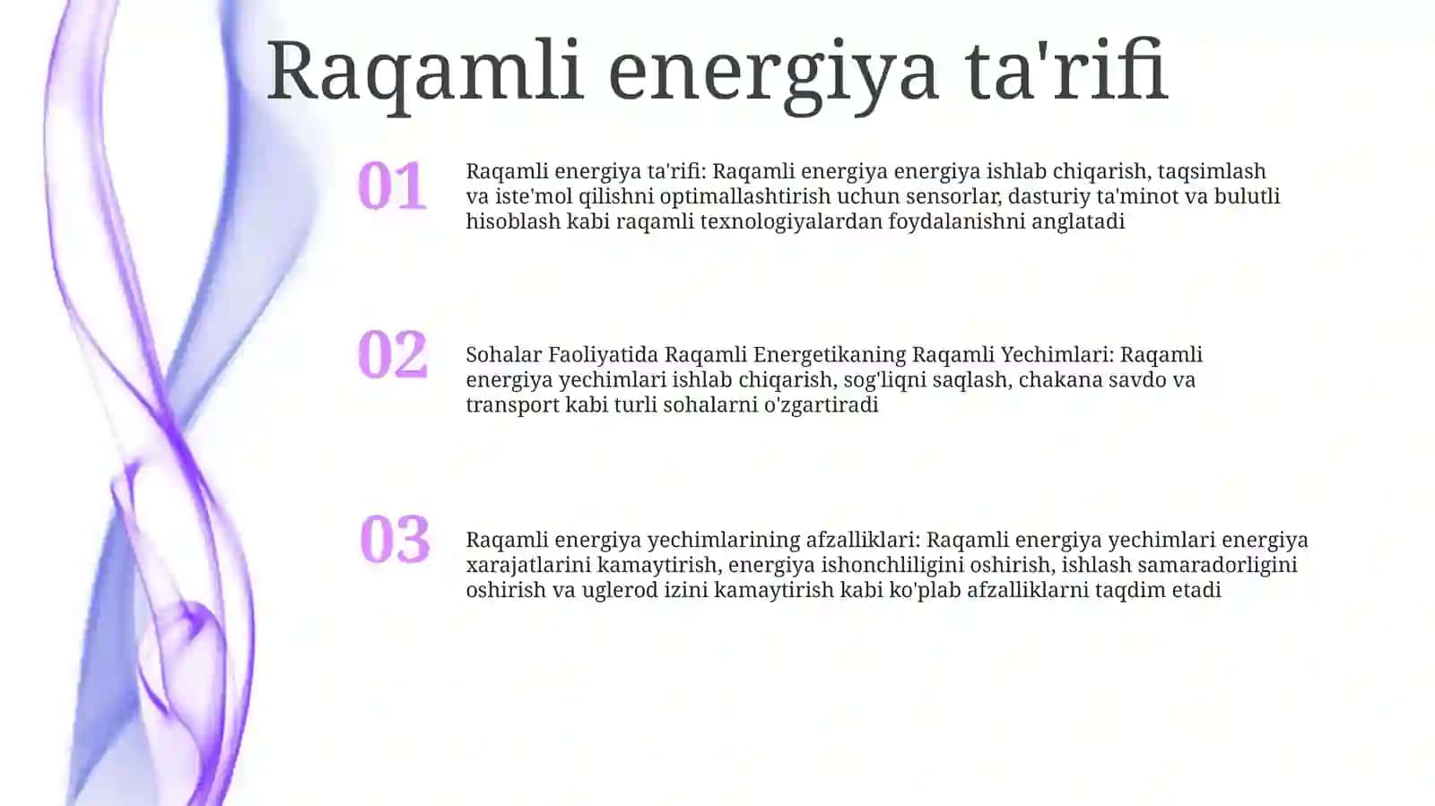 Sohalar Faoliyatida Raqamli Energetikaning Raqamli Yechimlari 2