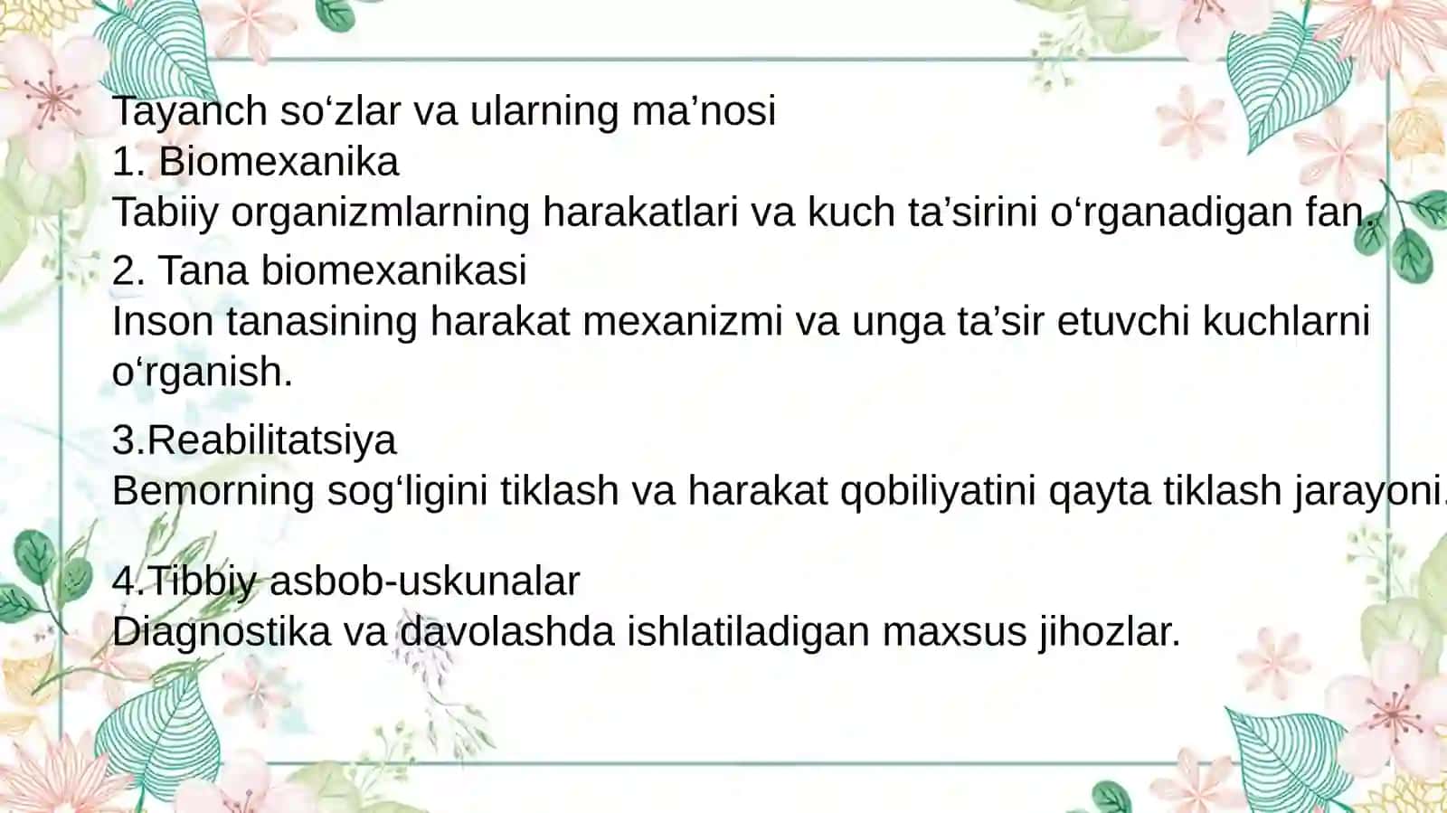 Tanabiomexanikasi va bemor xavfsizligini ta'minlash 2