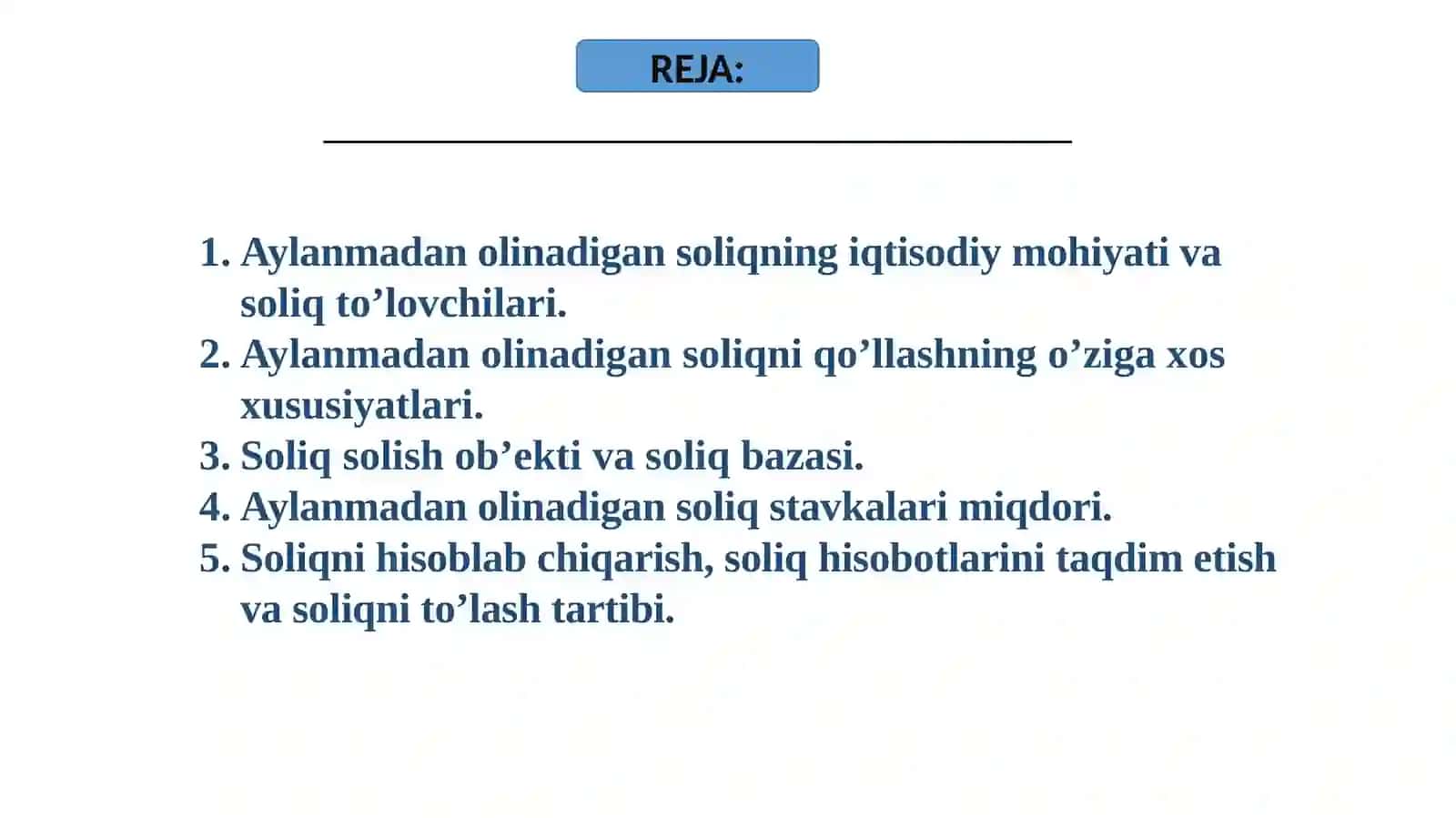 Aylanmadan olinadigan soliq 2