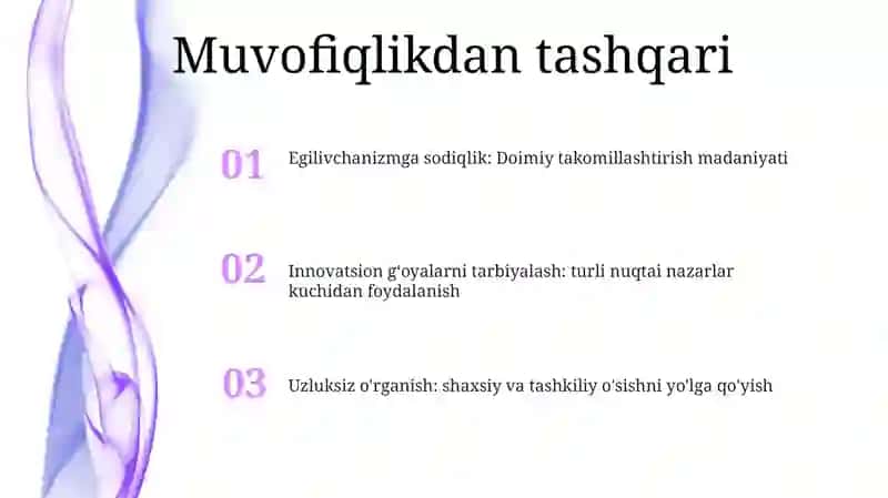 Egilivchanlikni Tarbiyalash 2