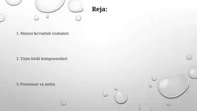 Axbarotmatnini wakinlantirish vositalari 2