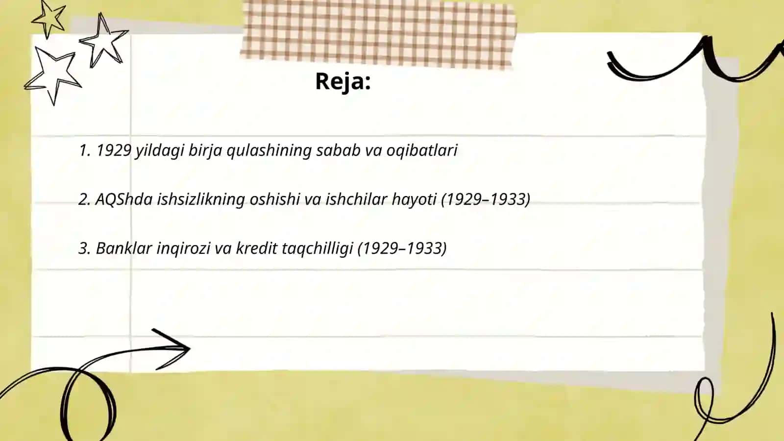 1929-1933 yillarda Buyuk iqtisodiy inqiroz 2