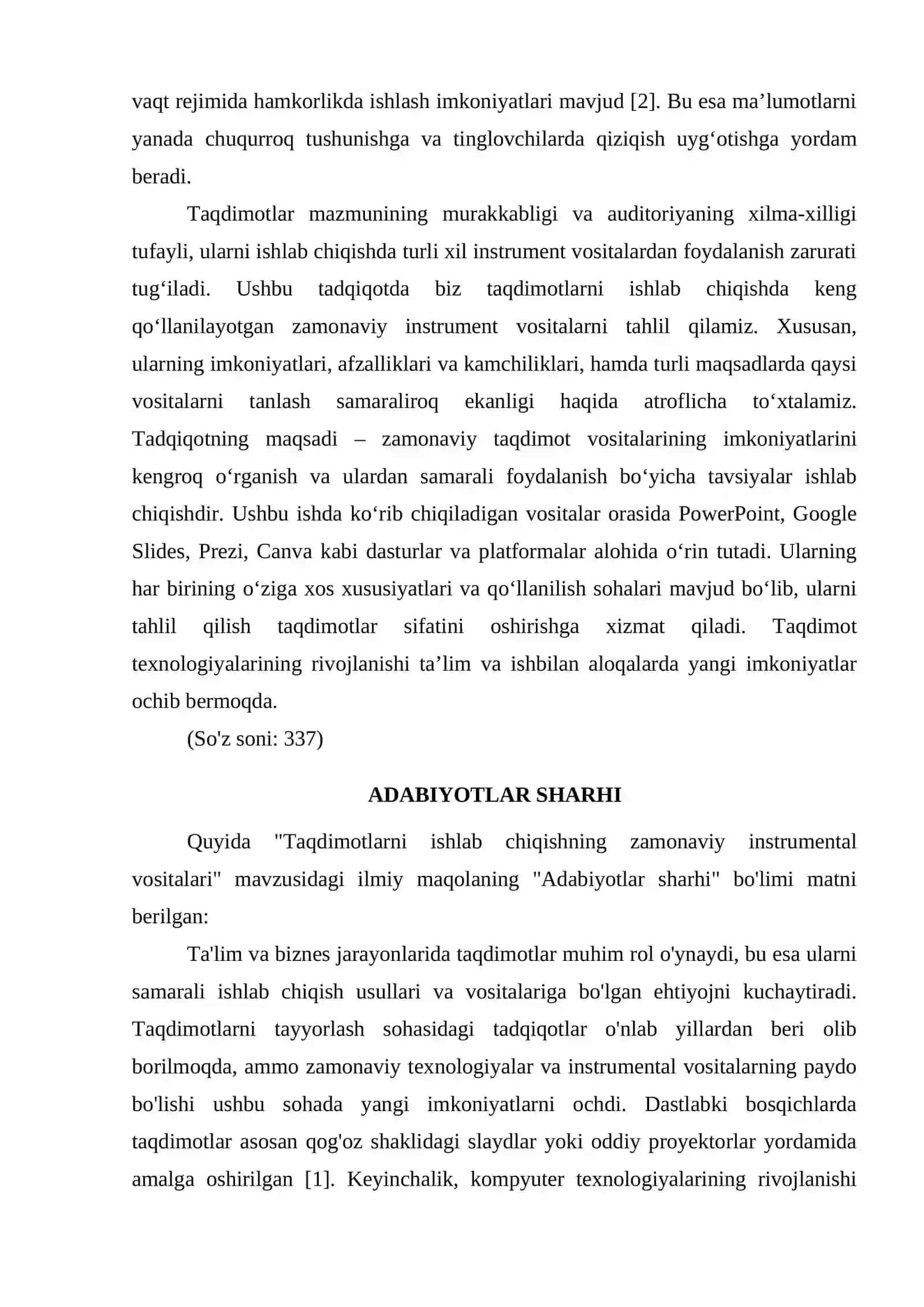 TAQDIMOTLARNI ISHLAB CHIQISHNING ZAMONAVIY INSTURMENTAL VOSITALARI 2
