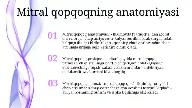 Mitral Klapan Yetishmovchiliklari 2
