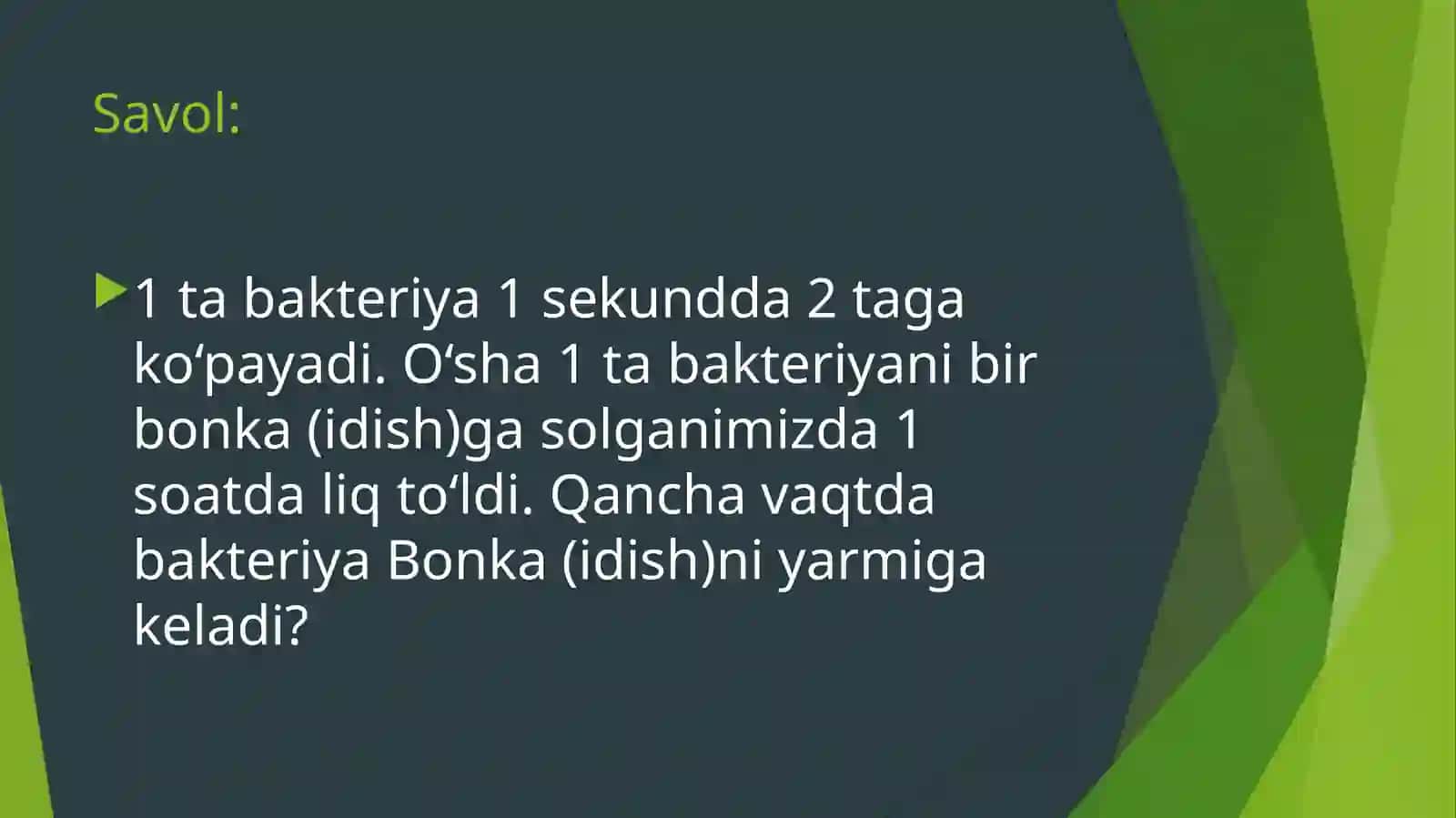 MATEMATIKADA MANTIQIY TOPSHIRIQLAR METODIKASI 2