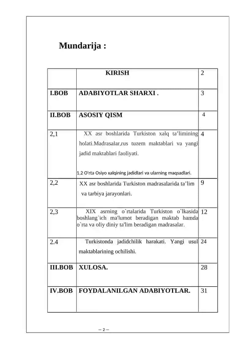 Turkiston o‘lkasida ta’lim tizimi: madrasalar faoliyati 2