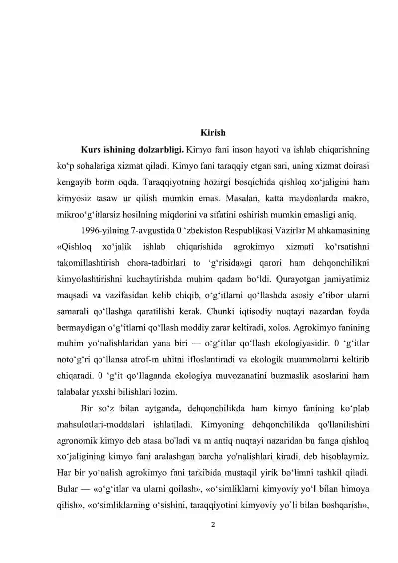 Agrokimyo fanining rivojlanishida dunyo olimlarining qo'shgan hissalari 2