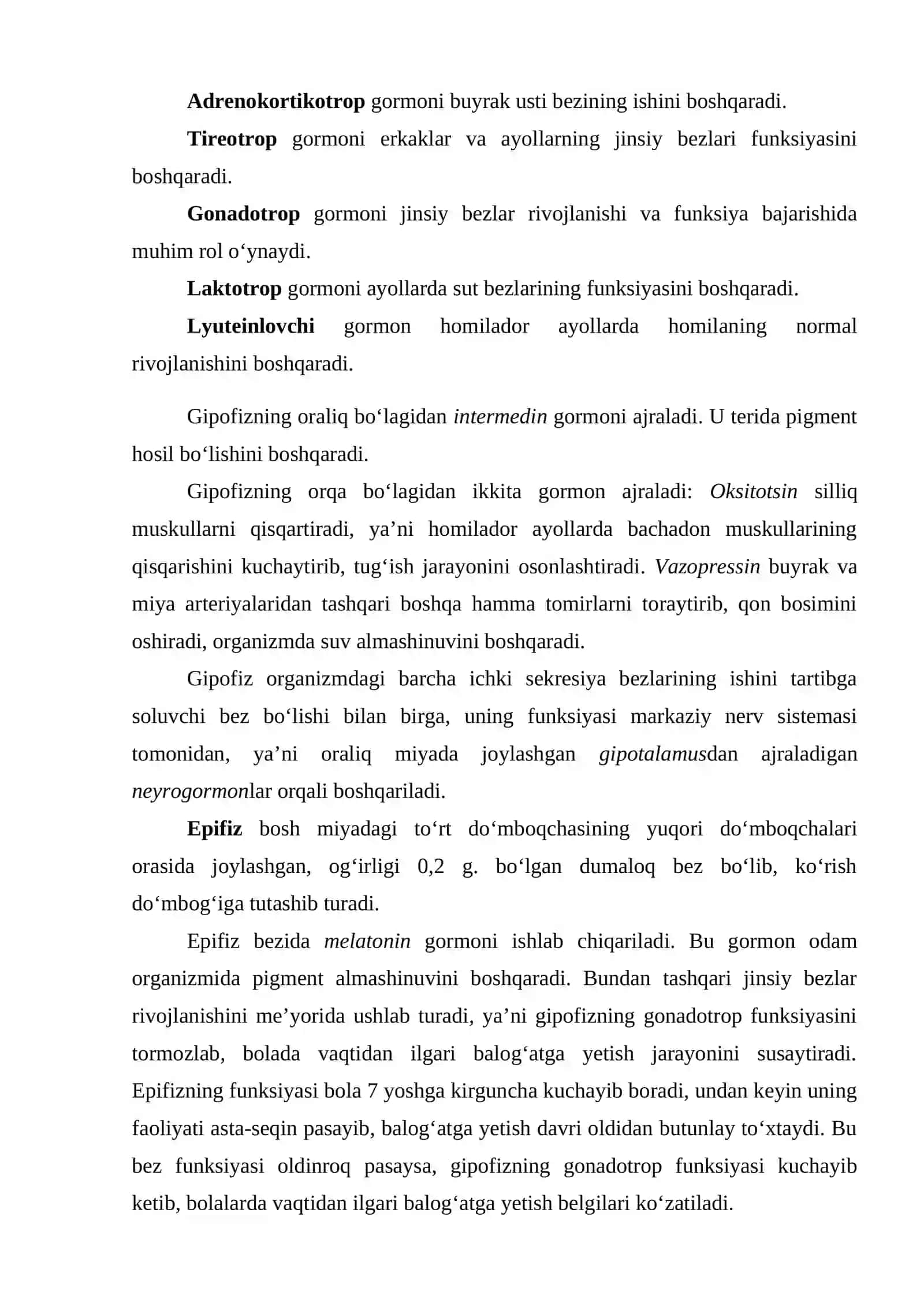 10-MA’RUZA. ICHKI SEKRETSIYA BEZLARI 2
