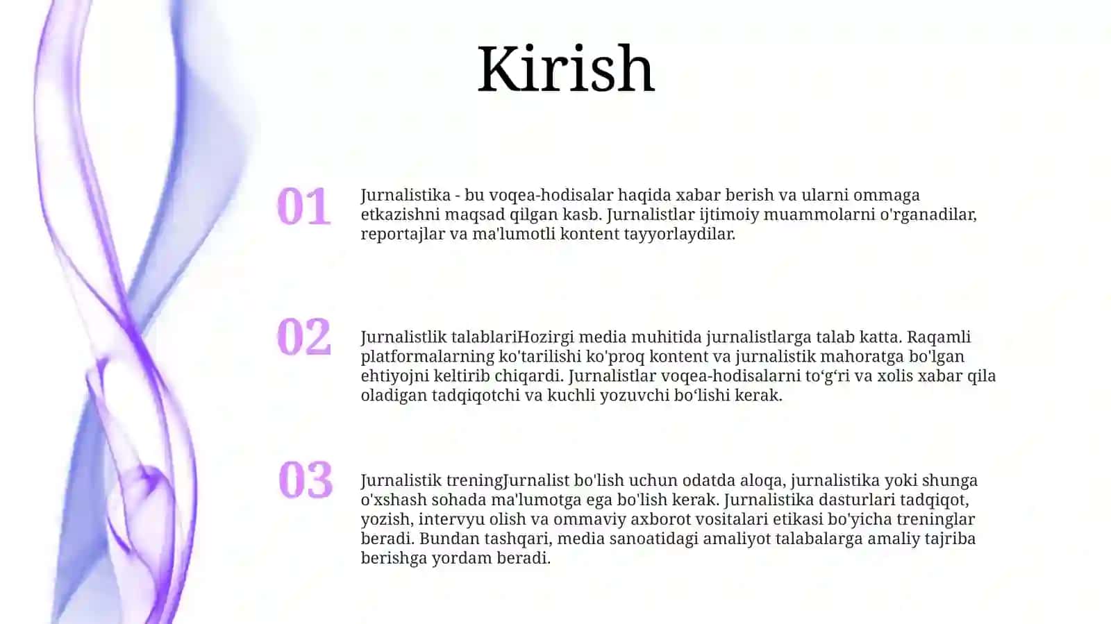 Jurnalistik Faoliyat Va Talablar 2