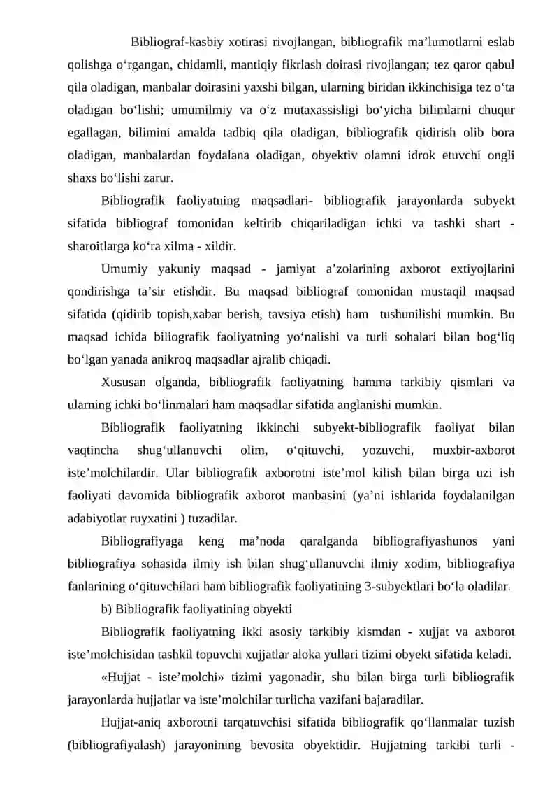 Kitobxonlik faoliyatining nazariy xususiyatlari 2
