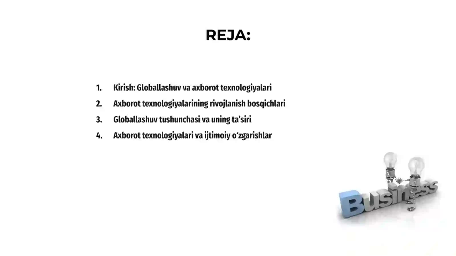 Axborot texnologiyalari globallashuvi 2