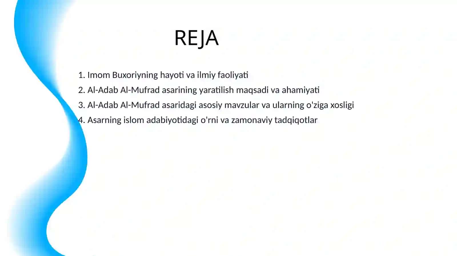 IMOM BUXORIYNING AL- ADAB AL -MUFRAD ASARI HAQIDA 2