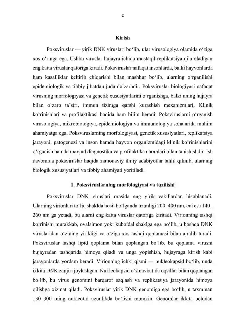 Poksviruslar biologiyasi 2