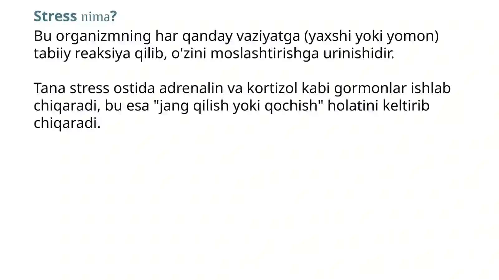 Stressning Zararlari 2