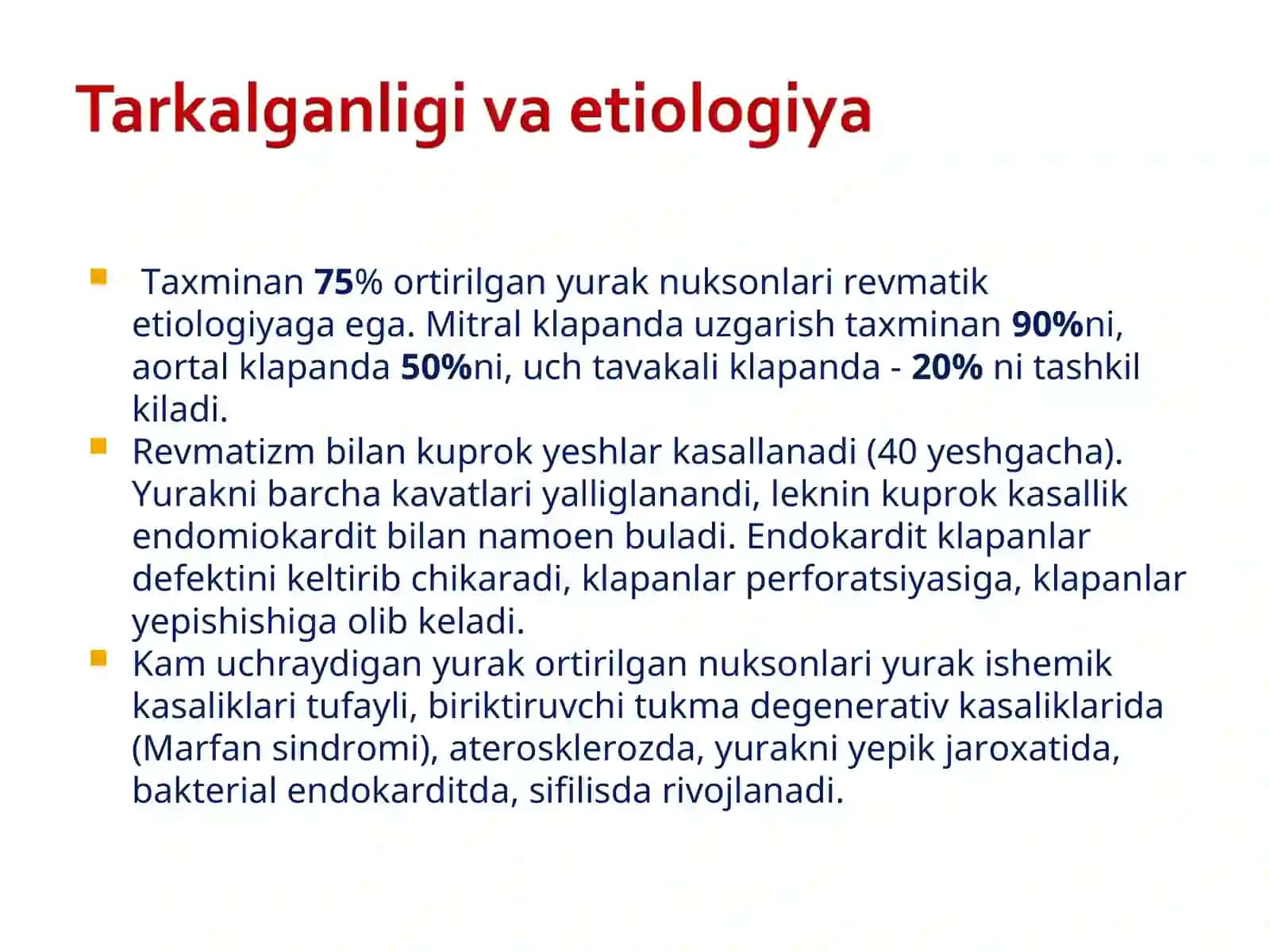 Revmatizm bilan bog'liq yurak kasalliklari 2
