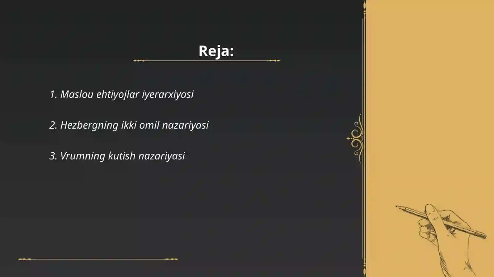 Maslou ehtiyojlar iyerarxiyasi 2