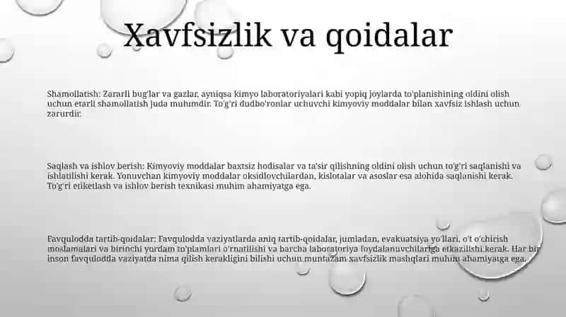 Kimyo O'Qitish Vositalari 2