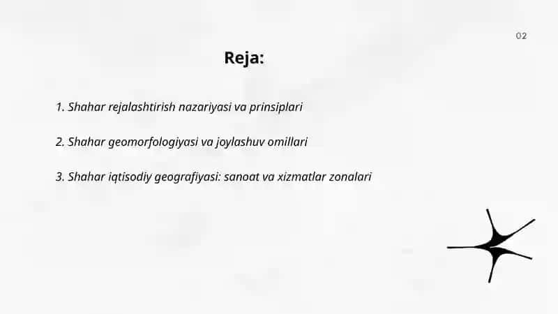 Shahar qurilishi va amaliy geografiya 2