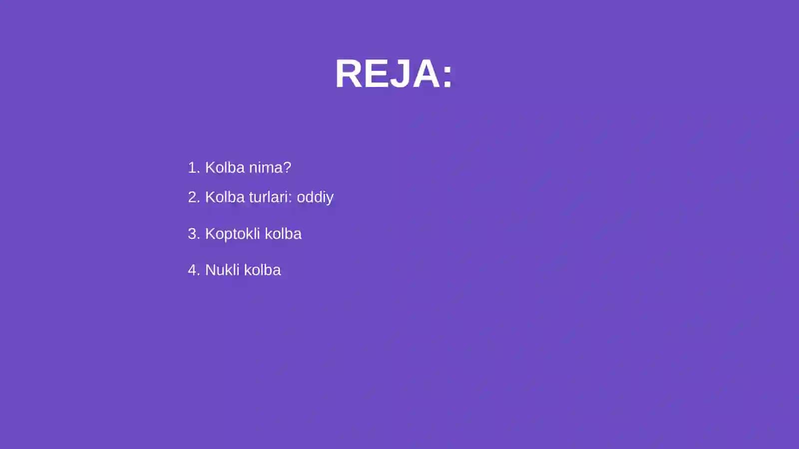 Kolba va uning turlari 2