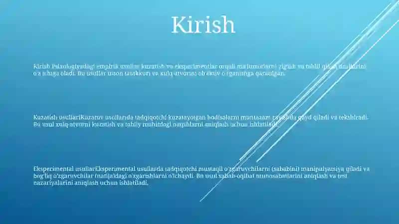 Psixologiyada Epirik Metodlar 2