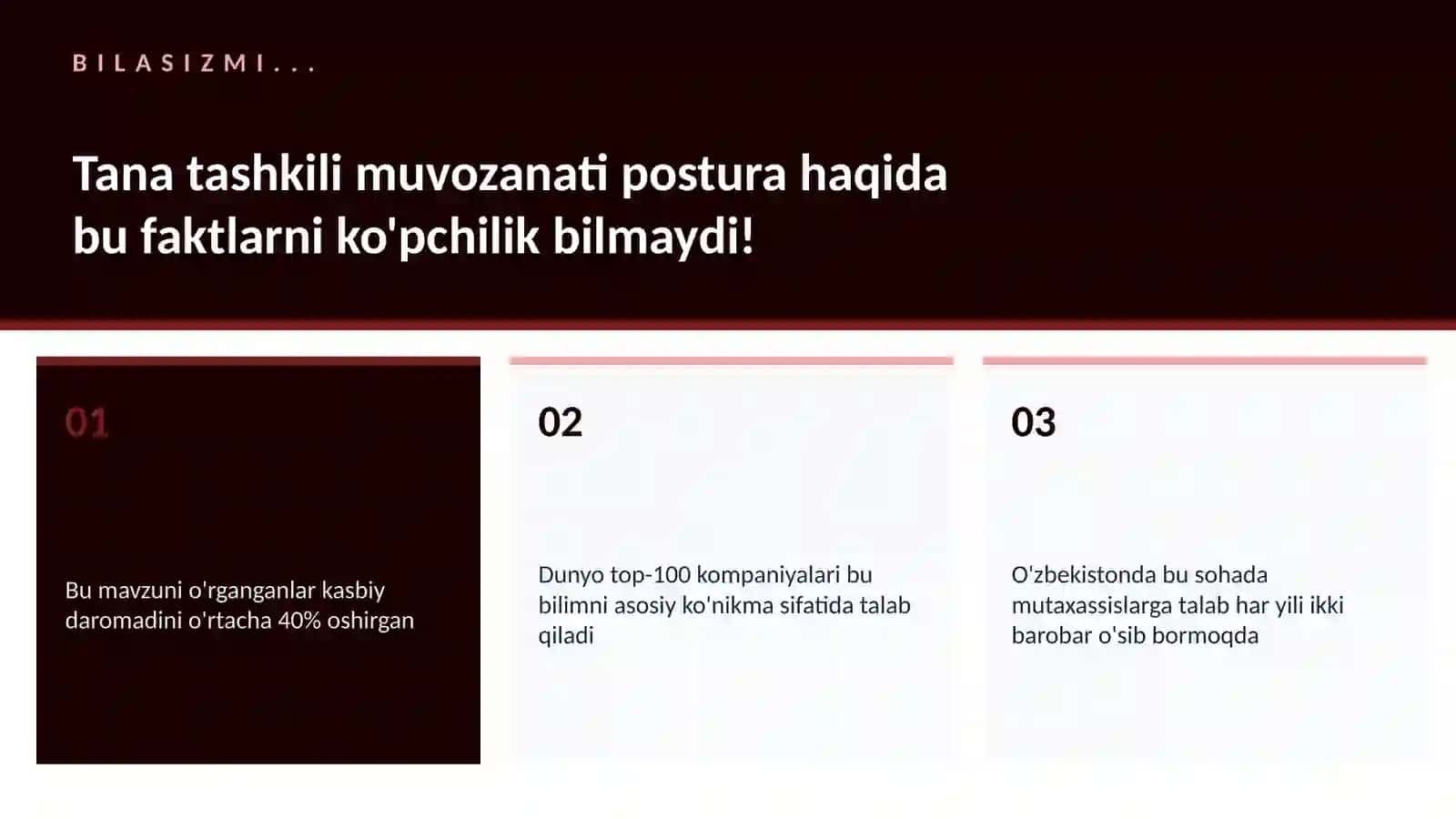 Tana tashkili muvozanati postura 2