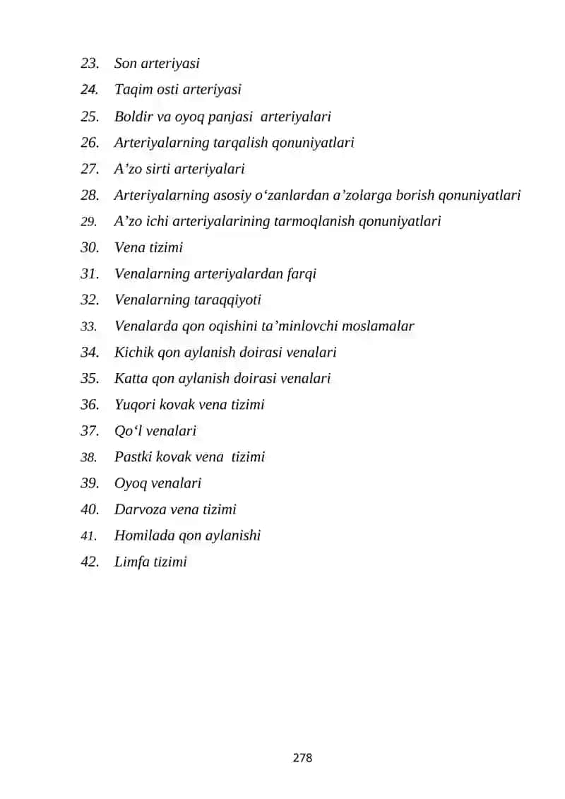 Qon tomirlar tizimi haqidagi ilm-angiologiya 2