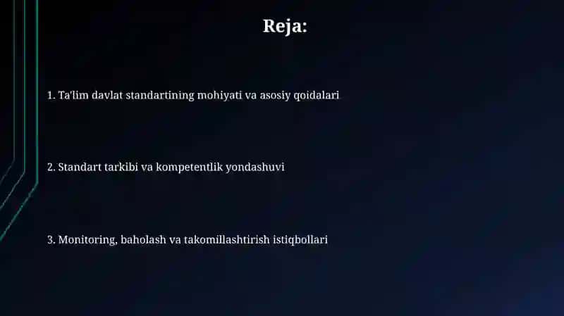 Davlat taʼlim standarti mazmunvamohiyati 2