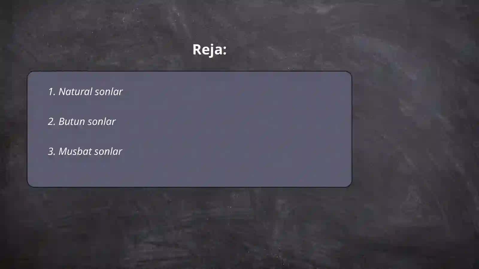 Sistematik sonlar ustida arifmetik amallar 2