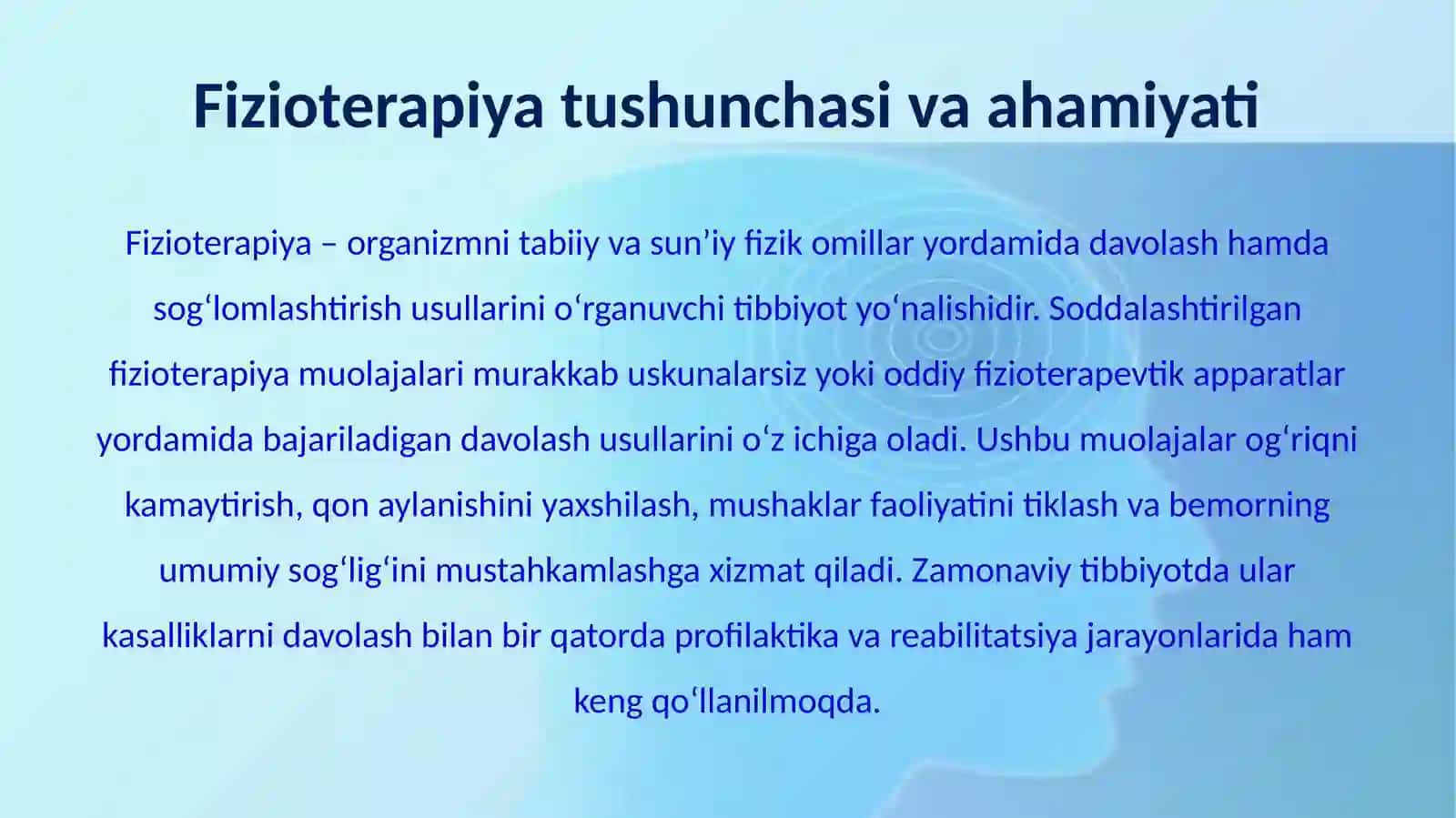 SODDALASHTIRILGAN FIZIOTERAPIYA MUOLAJALARI 2