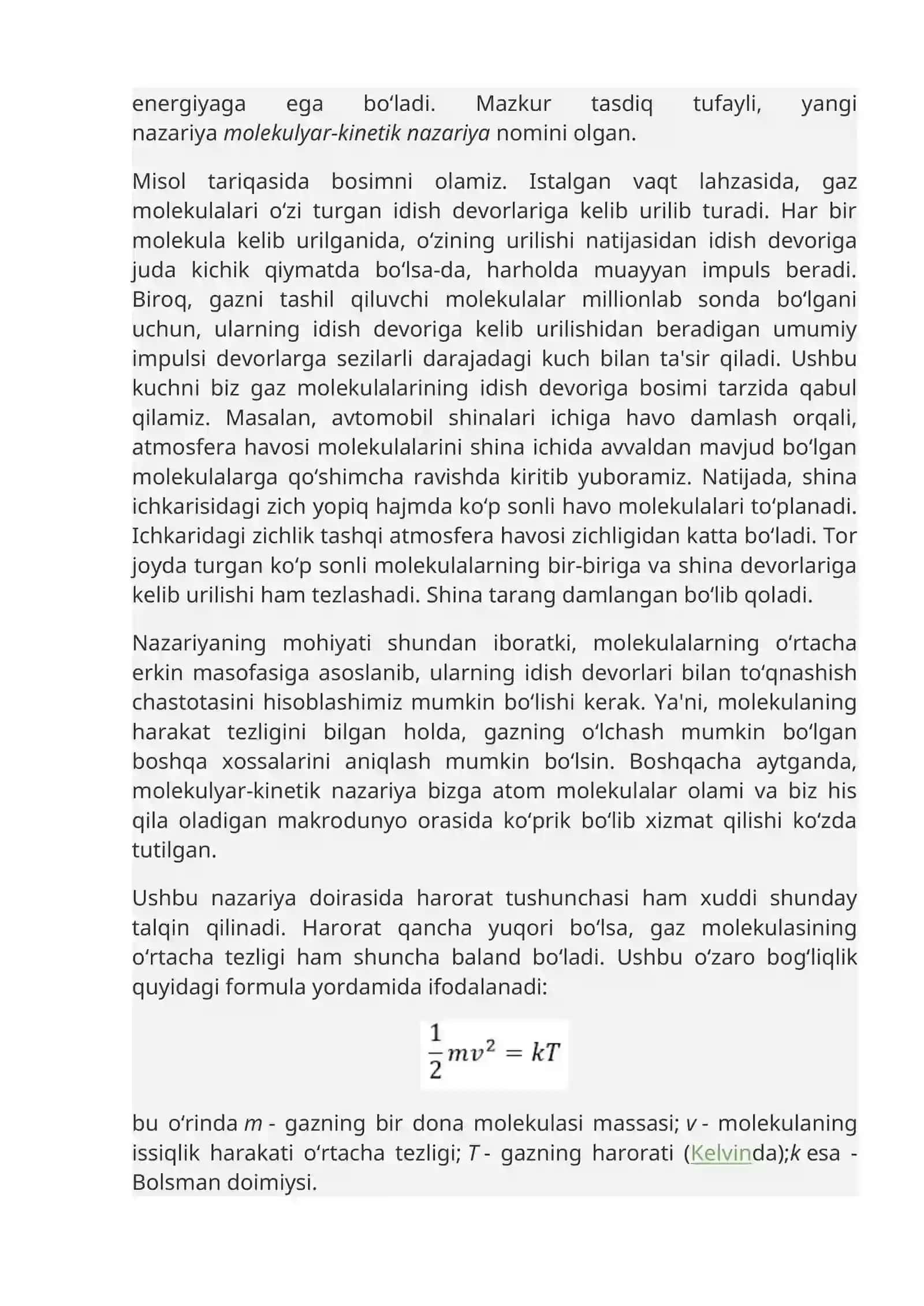 Gazlar Kinetik Nazariyasi 2