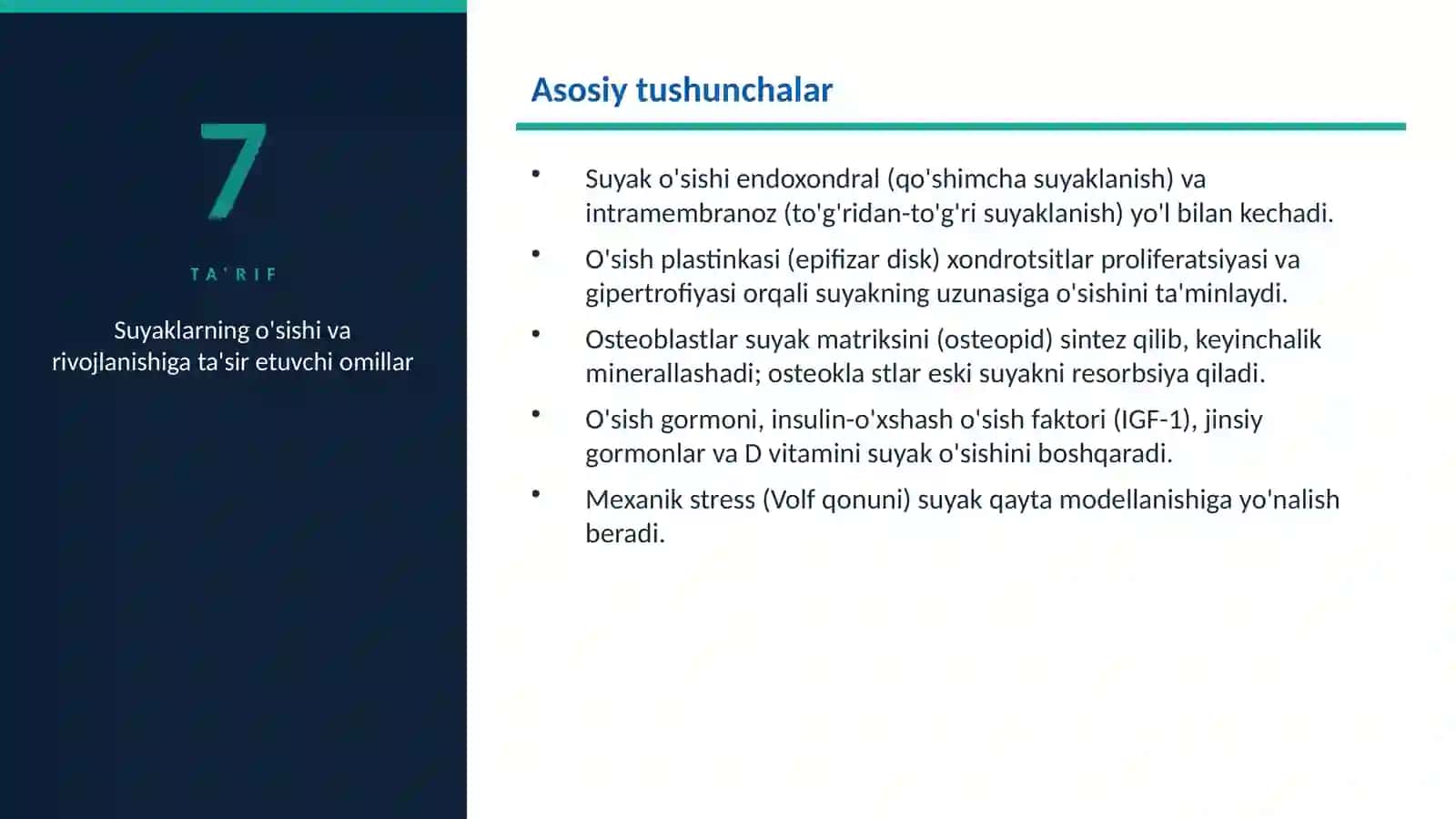 Suyaklarning o'sishi va rivojl.pptx 2