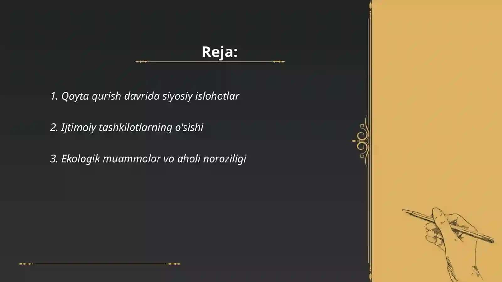 Qayta qurish davridagi siyosiy islohotlar 2