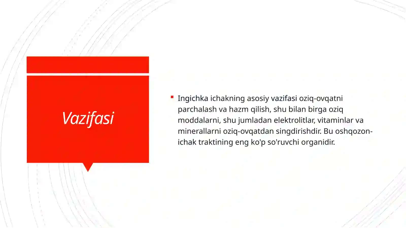 Anatomiya fanidan tayyorlagan slayd 2