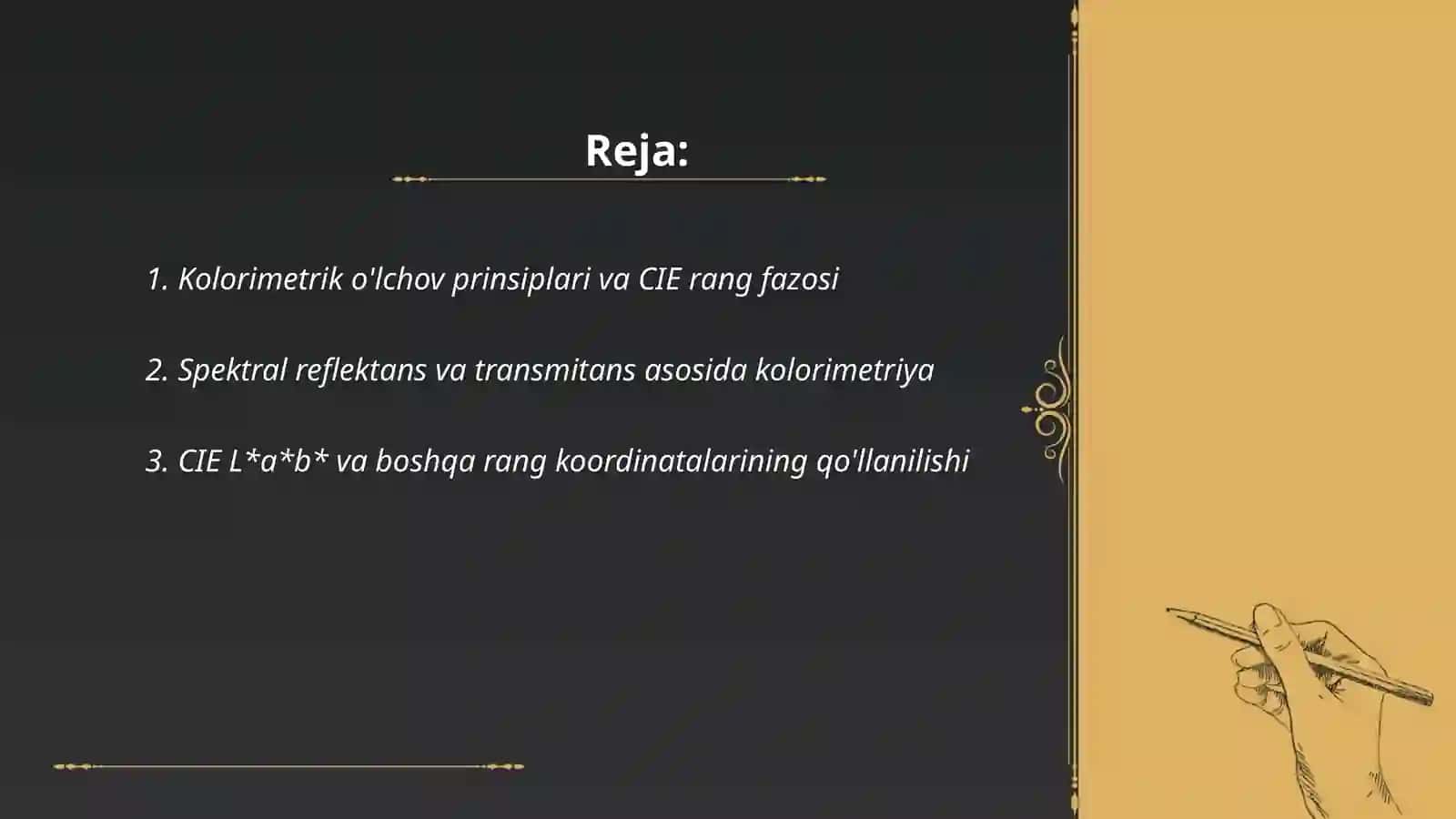 Kolorimetrik Tadqiqotlar 2